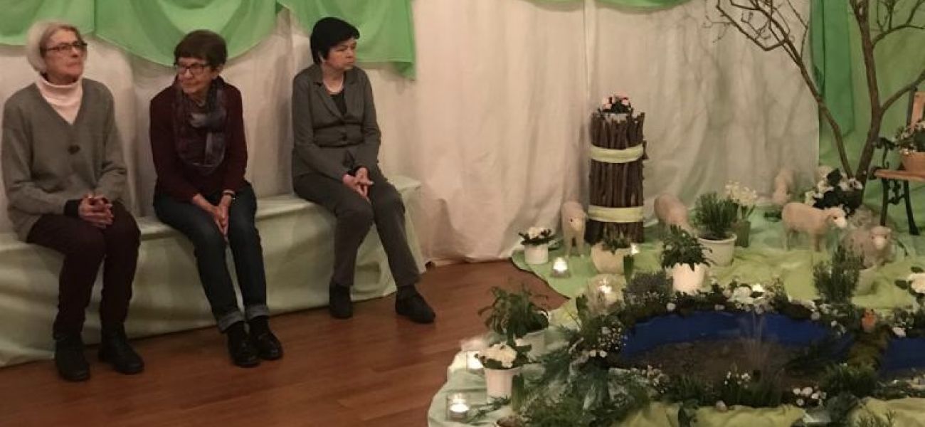 Besuch im Ostergarten