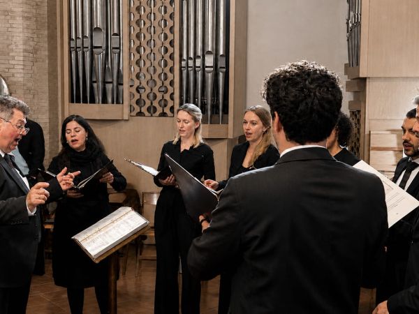 Das Vocalensemble Thurgau bei der Vereidigung der Schweizergarde in Rom