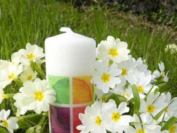 Verkauf der Osterkerze