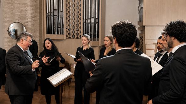 Das Vocalensemble Thurgau bei der Vereidigung der Schweizergarde in Rom