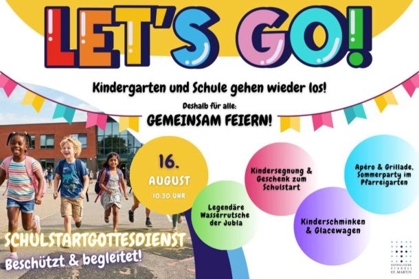 Seid dabei am Schulstartgottesdienst
