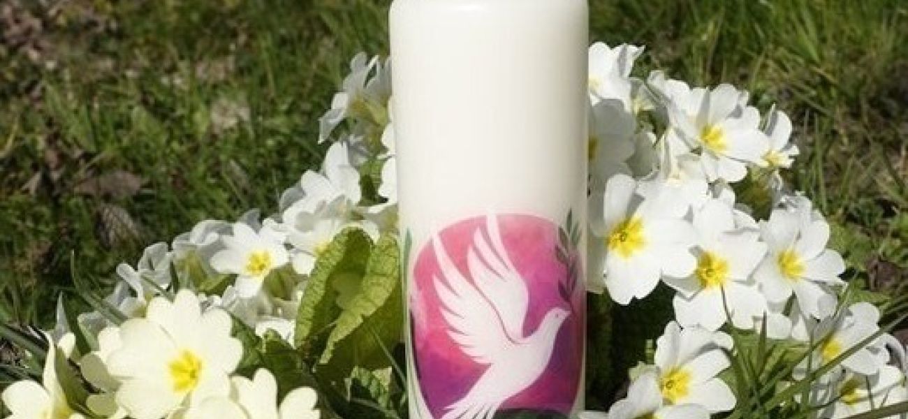 Verkauf Osterkerze "Christus ist unser Friede"