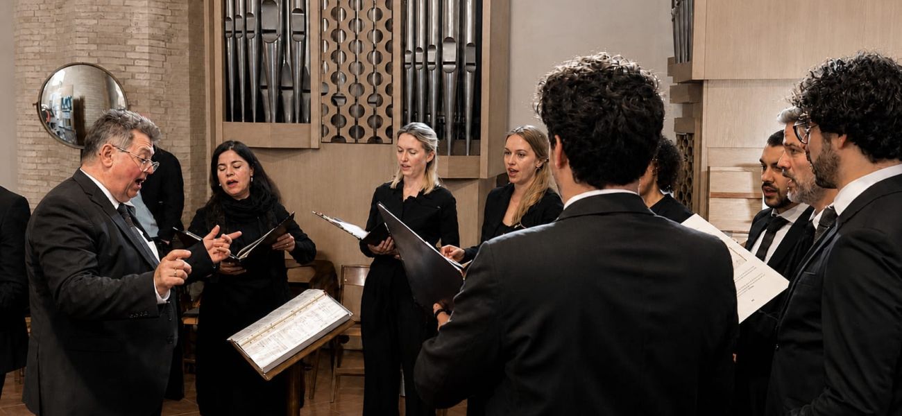 Das Vocalensemble Thurgau bei der Vereidigung der Schweizergarde in Rom