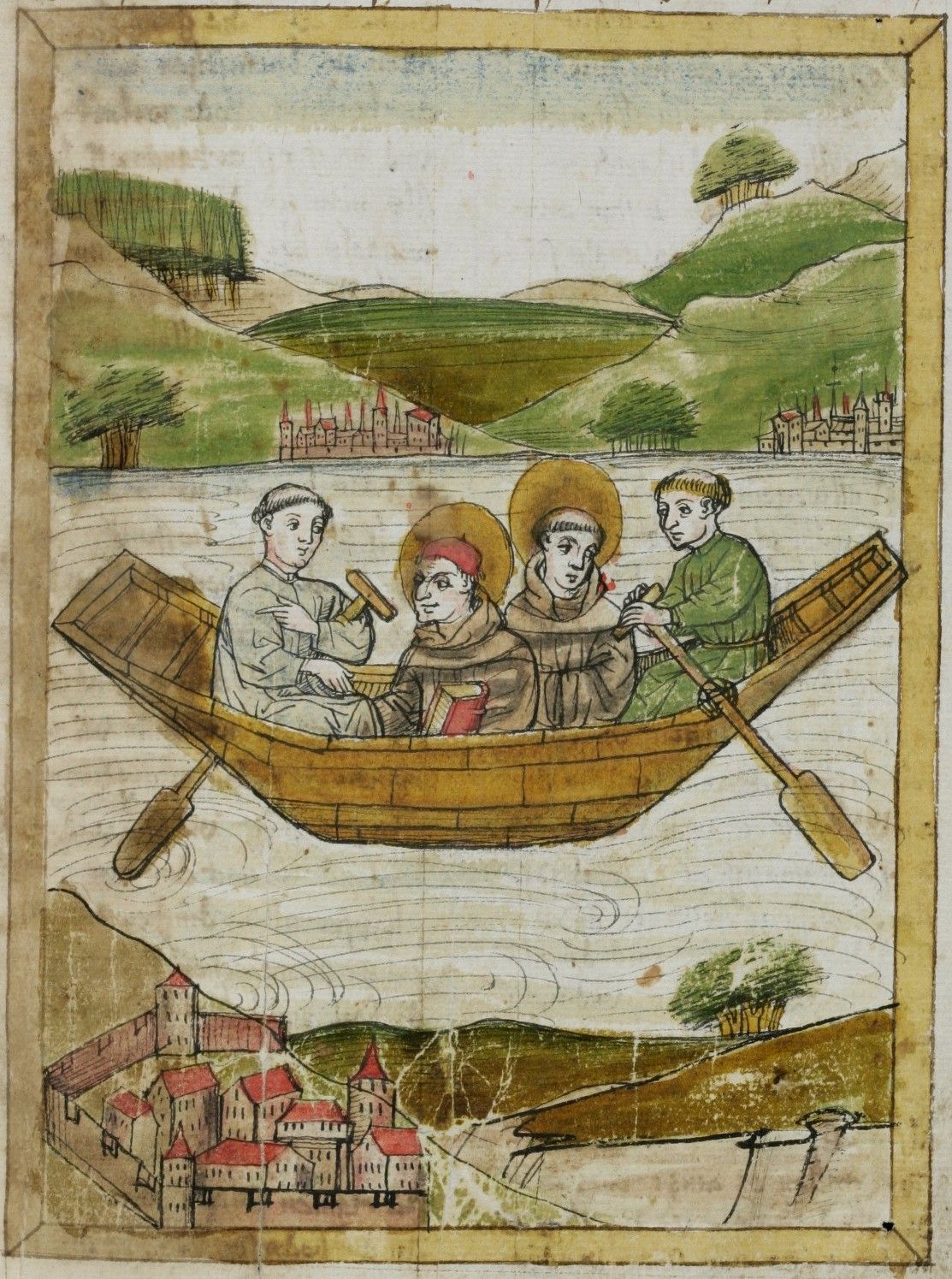 St. Gallen, Stiftsbibliothek, Cod. Sang. 602, S. 33 – Deutsche Heiligenleben, resp. St. Gallen, Stiftsbibliothek, Cod. Sang. 602, S. 83 – Deutsche Heiligenleben