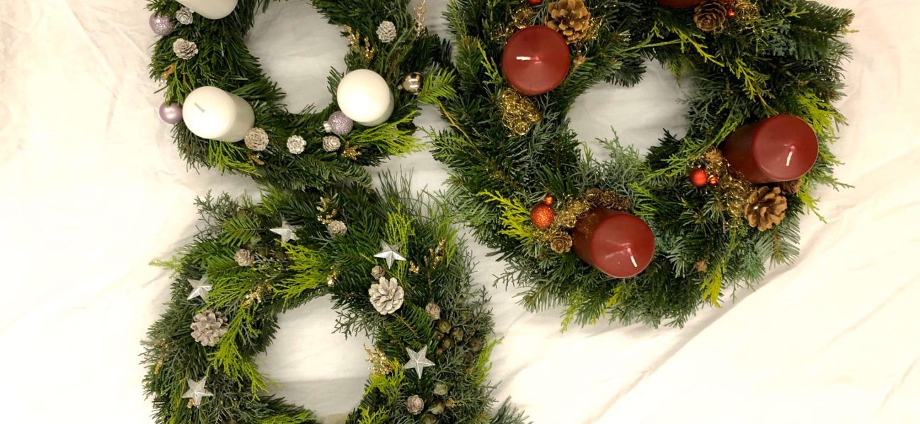 Adventskränze von der Jubla Arbon
